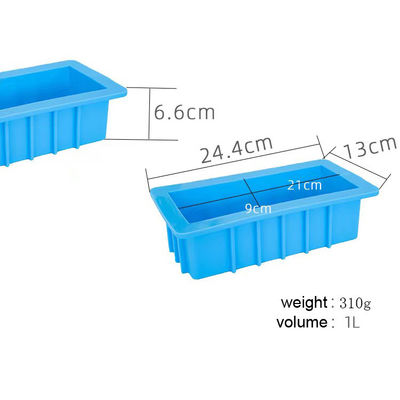1L रेक्टेंगल ब्रेड सिलिकॉन केक मोल्ड 24.4x13x6.6cm नॉन स्टिक
