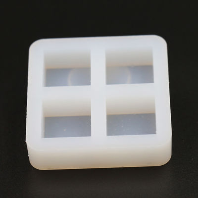 गंध रहित सिलिकॉन स्क्वायर आइस क्यूब ट्रे ब्लॉक मोल्ड 60x60x15mm बहुउपयोगी