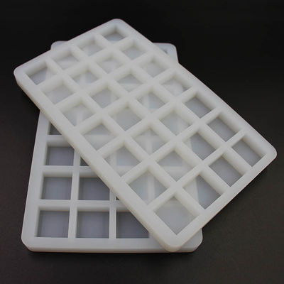 पारदर्शक चॉकलेट सिलिकॉन कैंडी मोल्ड 28 कैविटी 26x16x1.5cm