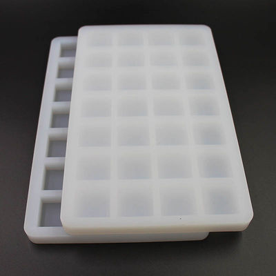 पारदर्शक चॉकलेट सिलिकॉन कैंडी मोल्ड 28 कैविटी 26x16x1.5cm