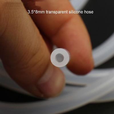 गंध रहित पारदर्शी सिलिकॉन नली पाइप 2x4mm 3x5mm 5x7mm विस्तार योग्य