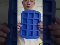आइस क्यूब्स के लिए कस्टम पुन: प्रयोज्य आसान रिलीज बीपीए मुक्त खाद्य ग्रेड सिलिकॉन आइस क्यूब मेकर मोल्ड